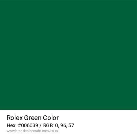 rolex green code|rolex green pantone.